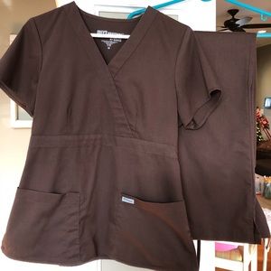 Scrubs - Woman’s - Set - Grey’s Anatomy - Brown